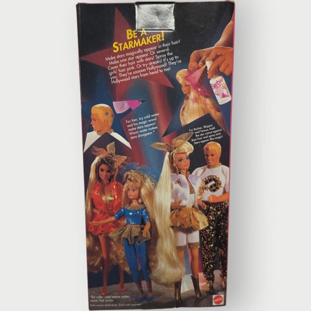 NEW Vintage 1992 Hollywood Hair Ken Doll ~Make‎ Stars In His Hair Mattel #4829